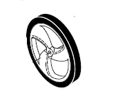 PARTNER P7053 REAR  WHEEL ASS.